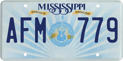 MS license plate AFM779