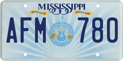 MS license plate AFM780