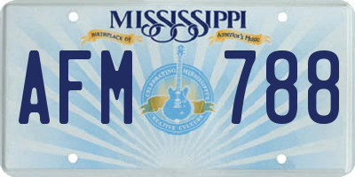MS license plate AFM788