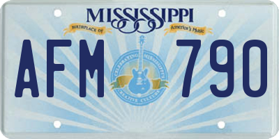 MS license plate AFM790