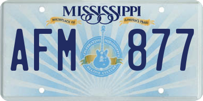 MS license plate AFM877