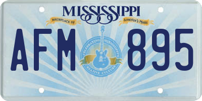 MS license plate AFM895