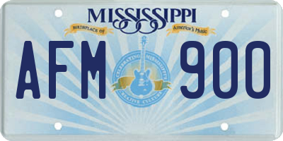 MS license plate AFM900