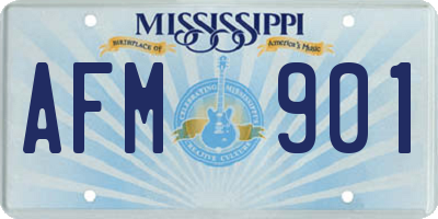 MS license plate AFM901
