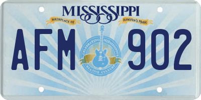 MS license plate AFM902