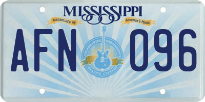 MS license plate AFN096