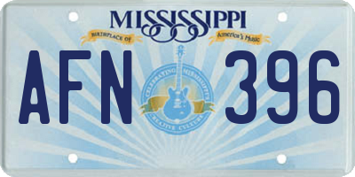 MS license plate AFN396
