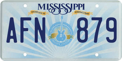 MS license plate AFN879