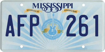 MS license plate AFP261