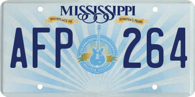 MS license plate AFP264