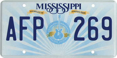 MS license plate AFP269