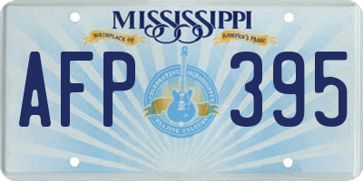 MS license plate AFP395