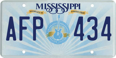 MS license plate AFP434