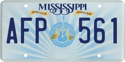 MS license plate AFP561