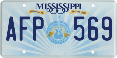 MS license plate AFP569