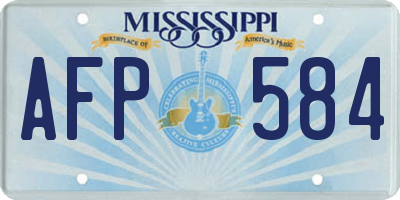 MS license plate AFP584