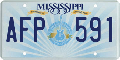 MS license plate AFP591