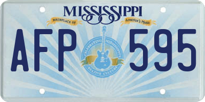 MS license plate AFP595