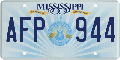 MS license plate AFP944