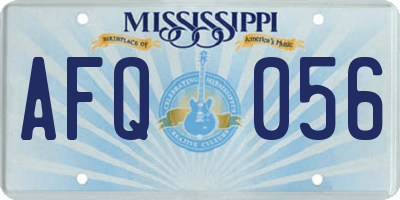 MS license plate AFQ056