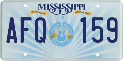 MS license plate AFQ159