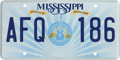 MS license plate AFQ186