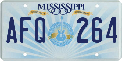 MS license plate AFQ264