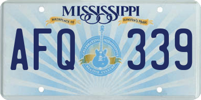 MS license plate AFQ339