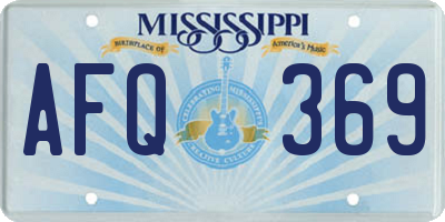MS license plate AFQ369