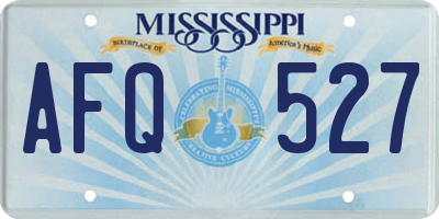 MS license plate AFQ527