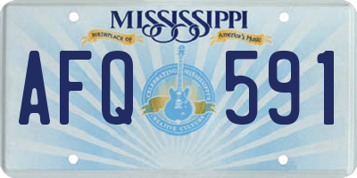 MS license plate AFQ591