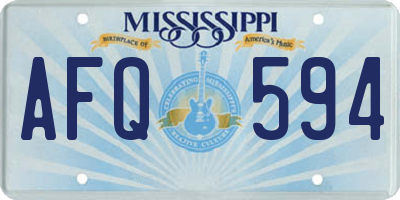 MS license plate AFQ594