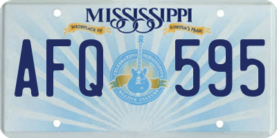 MS license plate AFQ595