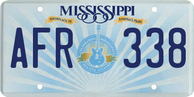 MS license plate AFR338