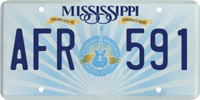 MS license plate AFR591