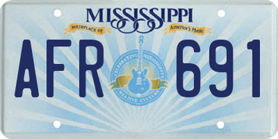 MS license plate AFR691