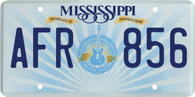MS license plate AFR856