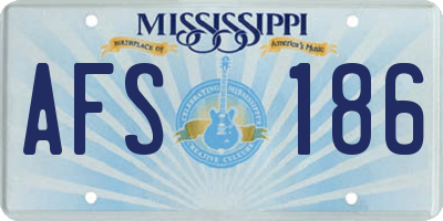 MS license plate AFS186