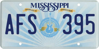 MS license plate AFS395