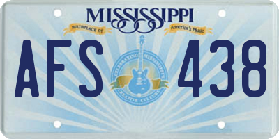 MS license plate AFS438
