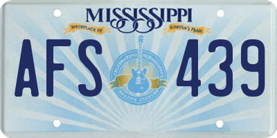 MS license plate AFS439