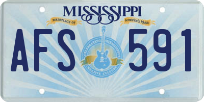 MS license plate AFS591