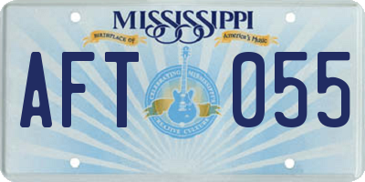 MS license plate AFT055