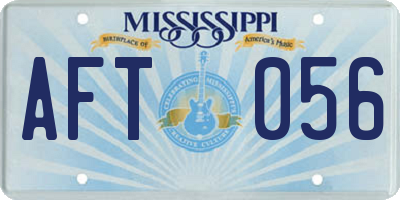 MS license plate AFT056