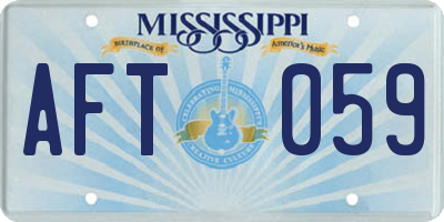 MS license plate AFT059