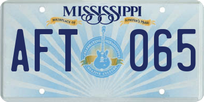 MS license plate AFT065