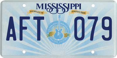 MS license plate AFT079