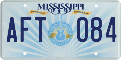 MS license plate AFT084
