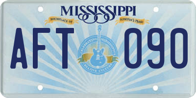MS license plate AFT090