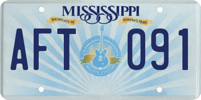 MS license plate AFT091